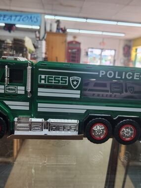 Green Hess Police Toy Truck for Kids